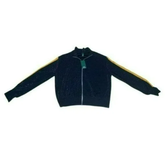 Wild Fable Black Zip Long Sleeves Shimmer Casual Lightweight Sweater Size M - Picture 11 of 13